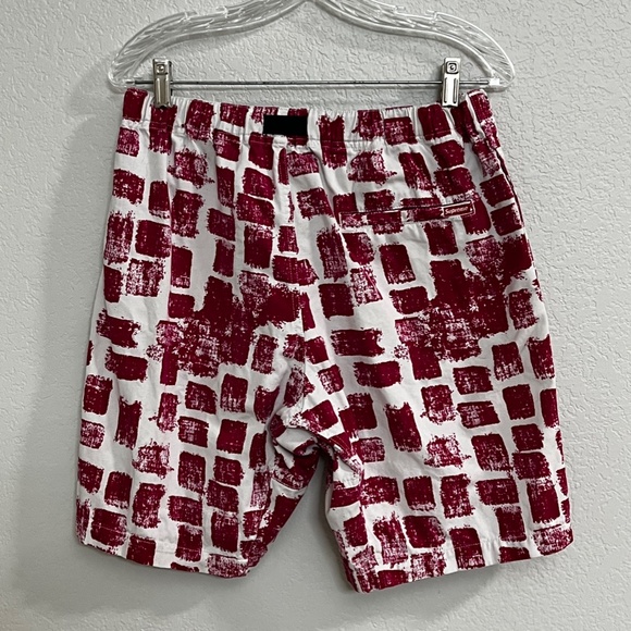 Supreme Belted Shorts Red and White Print - Picture 4 of 12